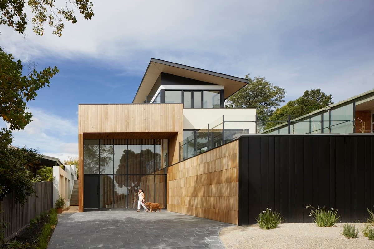 Completed residential renovation detail